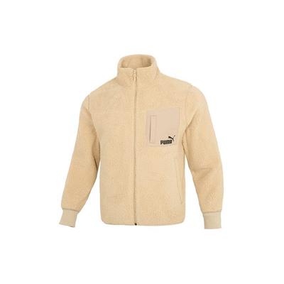 Puma Свободная куртка из шерпы с воротником-стойкой Верхняя одежда унисекс Хаки 673645-12
