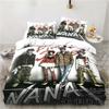 3D-принт мультфильмы черный камень NANA Manga комплект постельного белья односпальный двуспальный двуспальный комплект постельного белья для взрослых и детей спальня пододеяльники комплекты