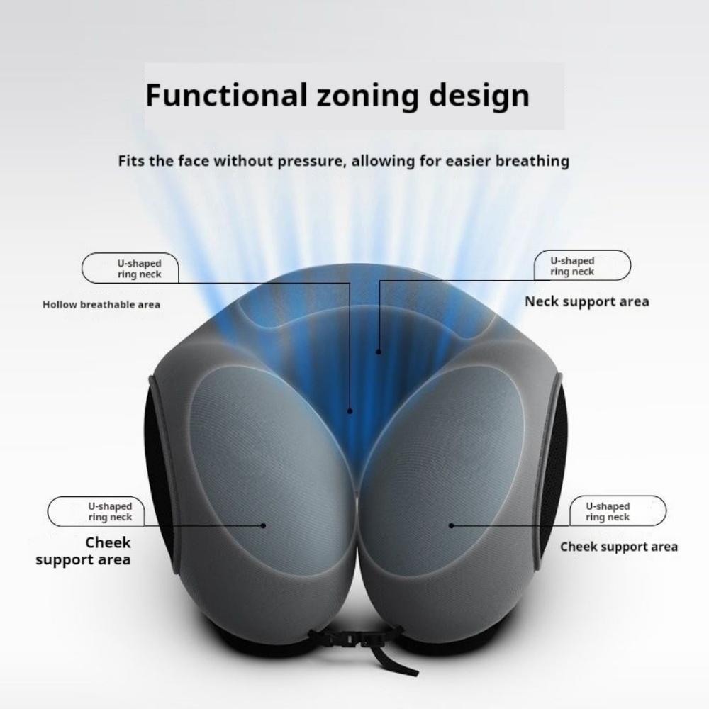 U-образные подушки для шеи из пены с памятью, защита шейного отдела позвоночника, подушки для сна, портативные подушки для шеи из хлопка с памятью для деловых поездок