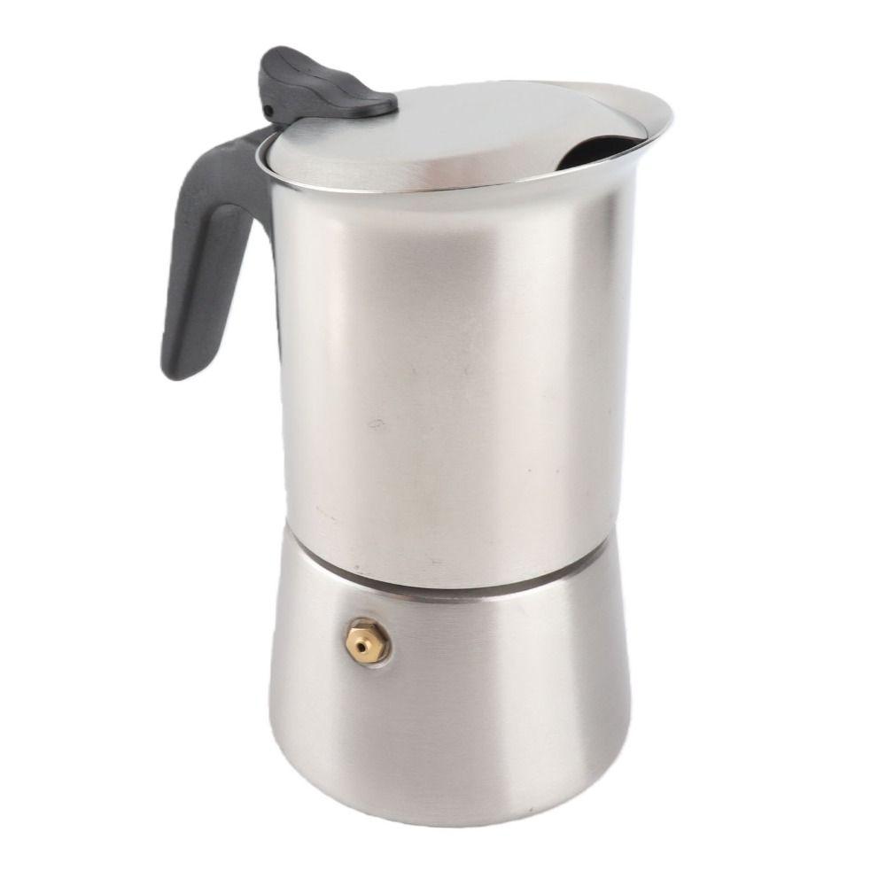 Double Valve Stovetop Coffee Maker 200 Ml Capacity Hand Brewed Coffee Pot Moka Pot  Coffee Brewing