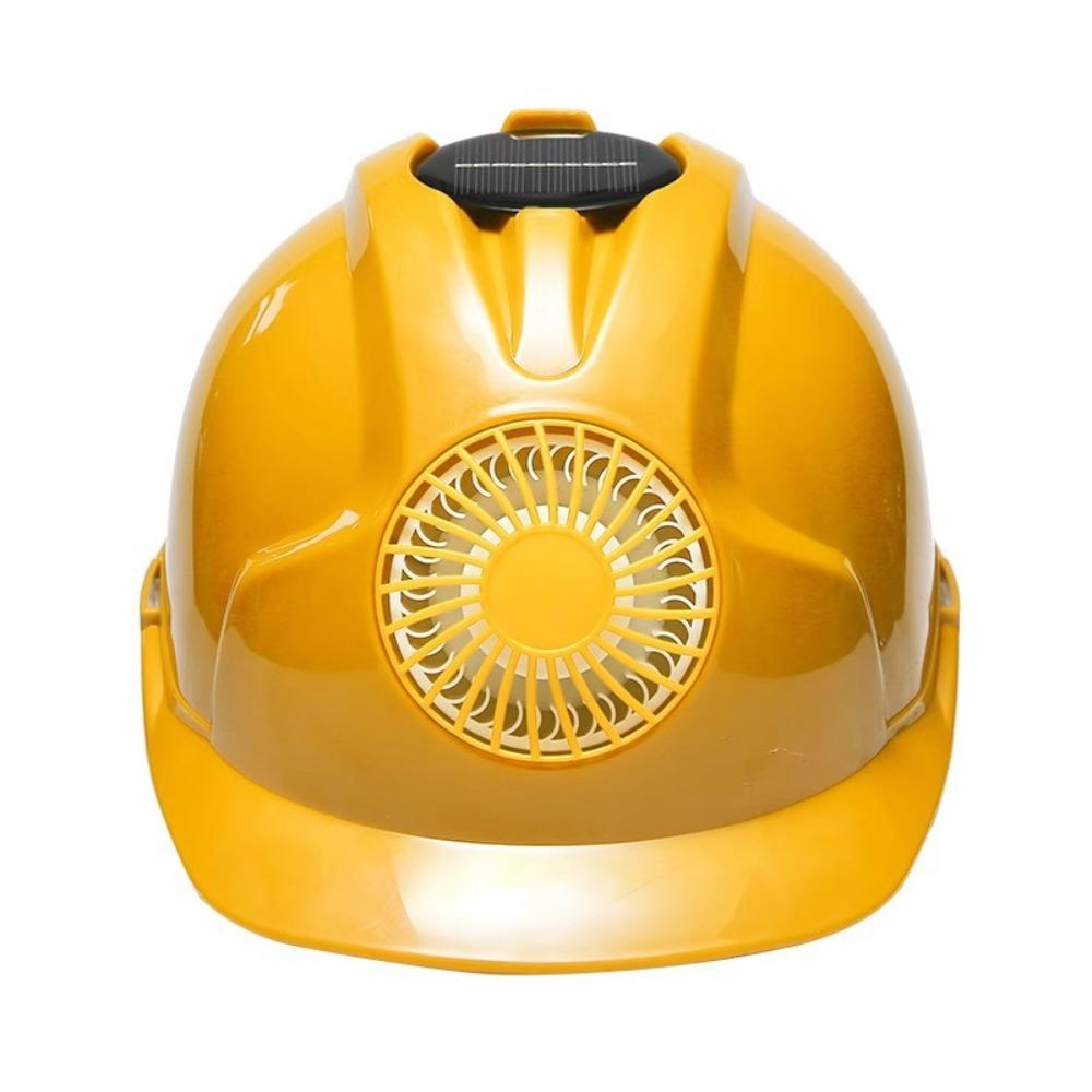 Adjustable Solar Power Fan Helmet Ventilation ABS Plastic Protective Cap Sunscreen with Cooling Fan Safety Hard Hat Industrial