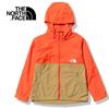 The North Face Compact UV Retro Size 140 Kids' Jacket, Unisex, Water-Repellent, Protection, Lightweight, Orange/Kelp Tan,
