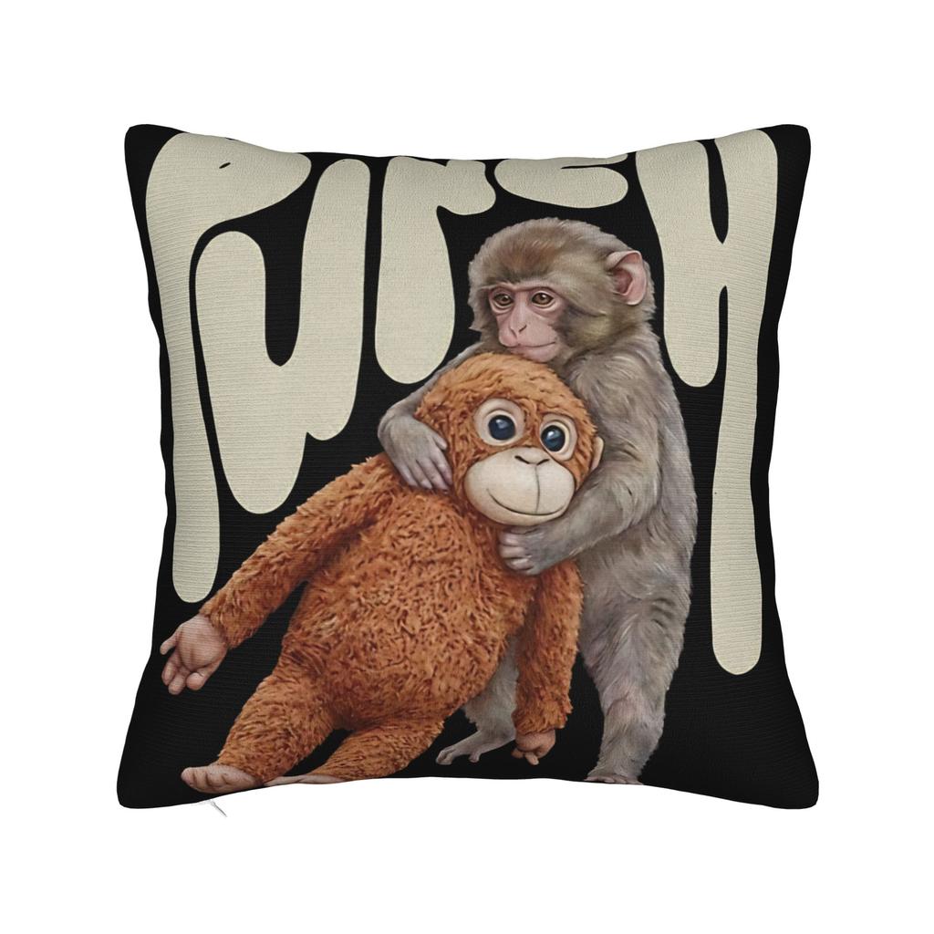 Punch Baby Monkey Pillow Case Vintage Pillow Cover Polyester Design Cushion Cover Pillowcases For Sofa Home Decorative