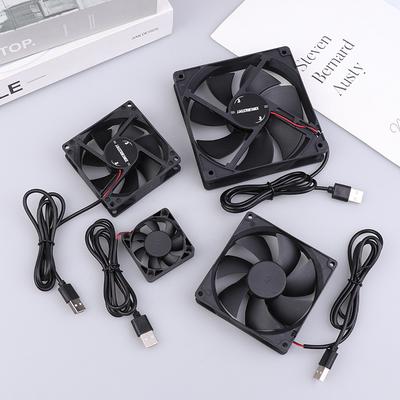5V Бесщеточный Охлаждающий Вентилятор USB Вентилятор для Роутера Корпус для Компьютера Охлаждающий Корпус для ТВ-Бокса 50мм 80мм 90мм 120мм ПК DIY Кулер Настольный Вентилятор