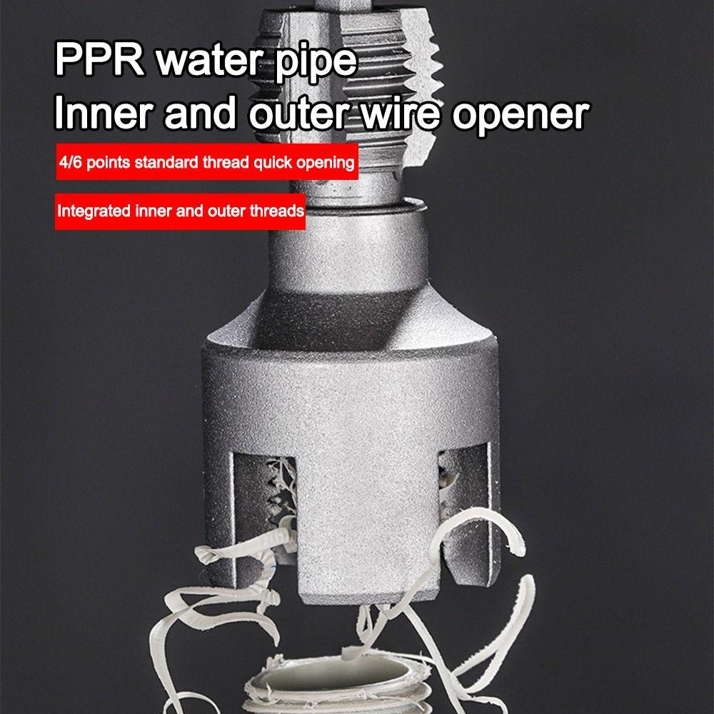 4/6 Points Pvc Pipe Threader Kit Internal/External Thread Fast Thread Tap PPR Water Pipe Opener Tap Waterpipe Tapping Tool