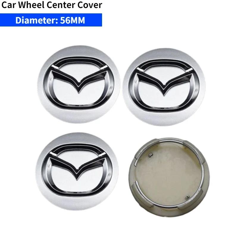 2025 Hot For Mazda Atenza MX3 CX3 CX5 2 3 6 323 626 RX8 RX7 Protege Axela Speed 6 52/56/60mm Auto Wheel Center Cover Hub Cover D