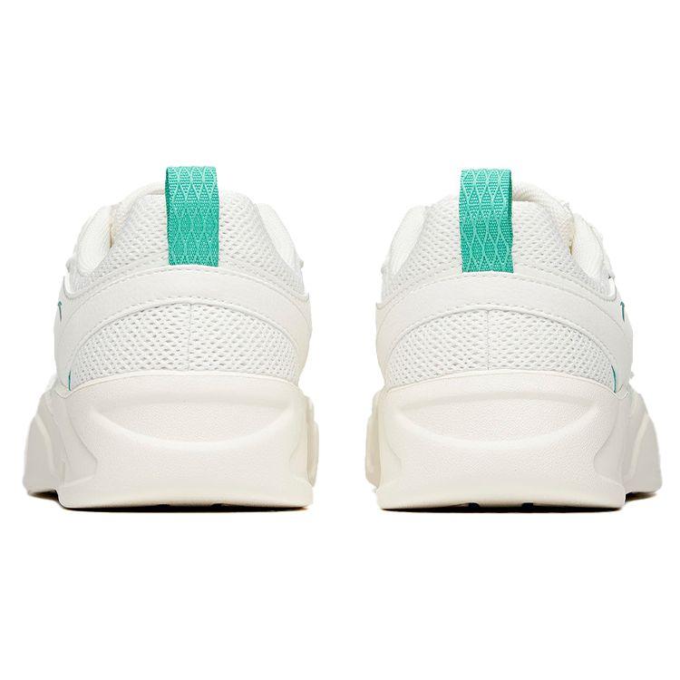 Anta Lifestyle Series Casual Skate Shoes Women Sneakers White Green Yellow 122028053-1