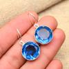 Amazing Tanzanite Gemstone 925 Sterling Silver Jewelry Handmade Earrings For Wedding Gift