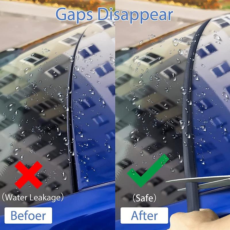 Автомобильные резиновые уплотнительные ленты, авто уплотнительная защитная наклейка, край окна, лобовое стекло, крыша, резиновая уплотнительная лента, шумоизоляционные аксессуары
