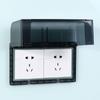 Double-position Splashproof Box Self-adhesive Outlet Socket Waterproof Cover Outlet Case  Indoor