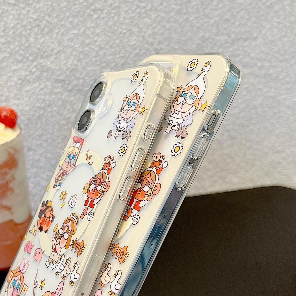 Cute Cartoon Magnetic Case For iPhone 17 16 Pro 15 14 Pro Max Cover Magsafe Cases for iPhone 17Pro