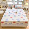 100%Cotton Fitted Bed Sheet Flower Printed Bed Sheet Set Single/Queen/King Pure Cotton Mattress Cover Protector Fitted Sheet