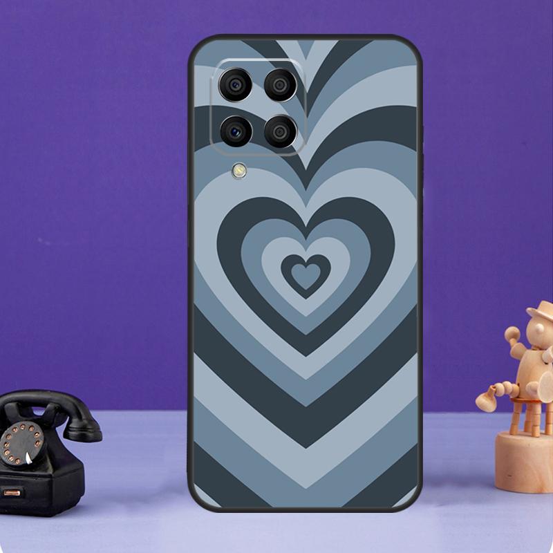 Лате Розовый Коричневый Сердце Эстетичный Чехол Для Samsung Galaxy M34 M13 M53 M51 M31 M11 M14 M54 M12 M32 M52 M16 M36 M56 M15 M35 M55