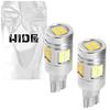 HIDya T16 6510lx (Lux) LED Back Lamp Explosive Light Single 12V Non-Polar 6500k White Set of 2