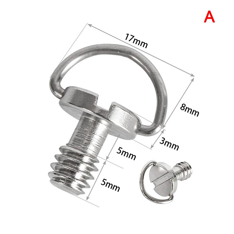Винт для камеры 1/4 для быстросъемной пластины. 1/4-дюймовый складной штатив с D-образным кольцом-адаптером.