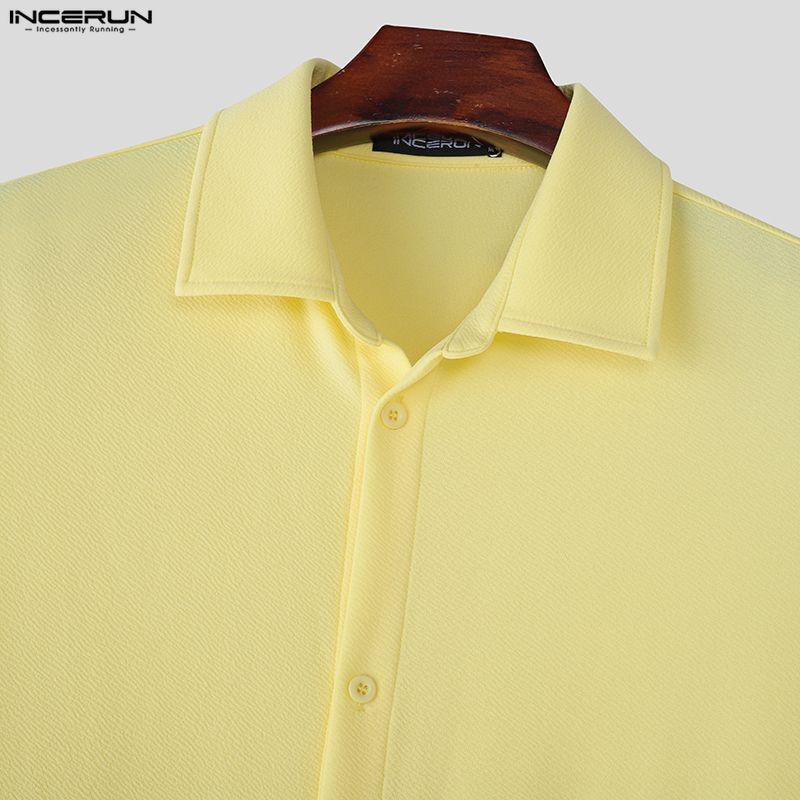 INCERUN Мужские кардиганы с лацканами, длинными рукавами и высокими разрезами, повседневные длинные пальто