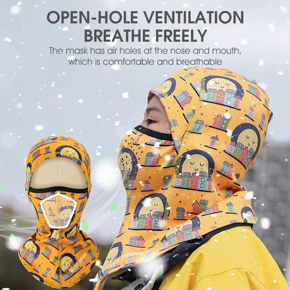 Kids Winter Windproof Cap Children's Warm Balaclava Face Mask Cold Weather Ski Full Face Cover For Boys Girls
