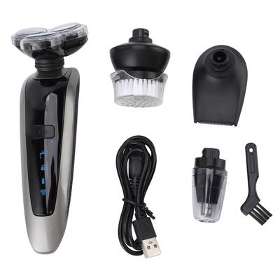 Электрический триммер для бороды для мужчин 4D плавающая головка беспроводной IPX6 водонепроницаемый USB перезаряжаемый роторный