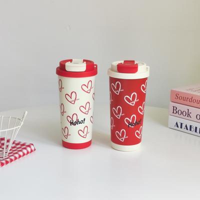 Красивая термокружка Love, модная кофейная кружка, деловая подарочная кружка для воды из нержавеющей стали для пары