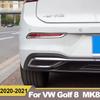 Для Volkawagen VW Golf 8 MK8 2022 ABS задняя противотуманная фара, крышка, накладка на заднюю противотуманную фару, рамка, наклейка, аксессуары