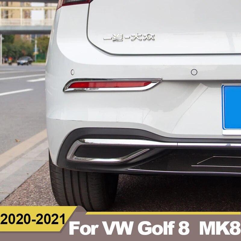 Для Volkawagen VW Golf 8 MK8 2022 ABS задняя противотуманная фара, крышка, накладка на заднюю противотуманную фару, рамка, наклейка, аксессуары