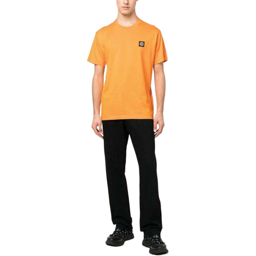 Stone Island SS23 Solid Logo Patch Crew Neck Short Sleeve T-Shirt Men Tops 101524113-V0032