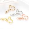 10pcs Lobster Clasp Multifunction Metal Buckles DIY Hooks Clips Craft Making Heart Shape For Bag Keychain Handmade Accessories