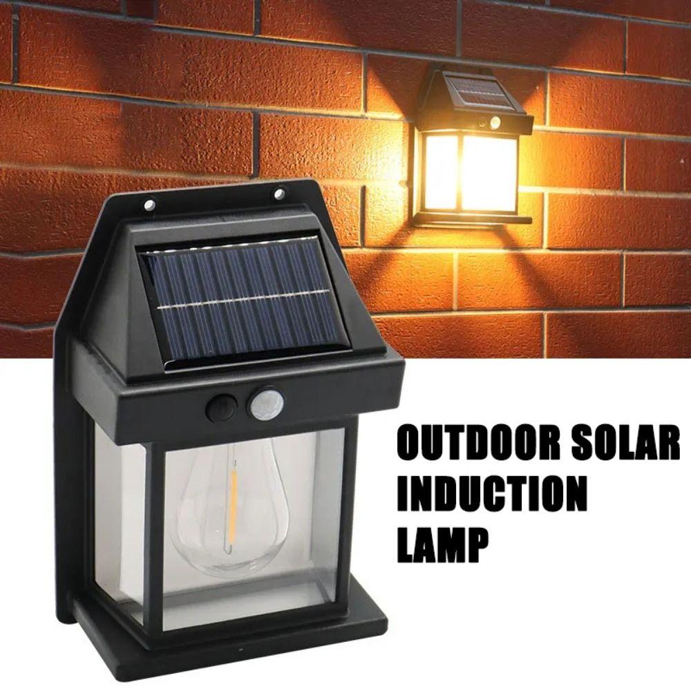 Motion Sensor Solar Wall Llights 3 Lighting Modes Outdoor Solar Wall Lamp  Courtyard Decoration