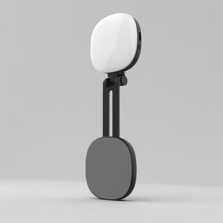 F662 Мобильный телефон заполняющий свет: Магнитный селфи-светильник с улучшением кожи, со встроенным зеркалом для макияжа и складной конструкцией.