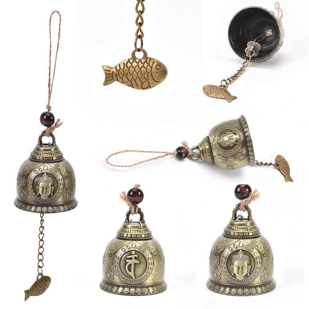 Bronze Wind Chime Bell Living Room Blessing Feng Shui Fortune Car Accessories