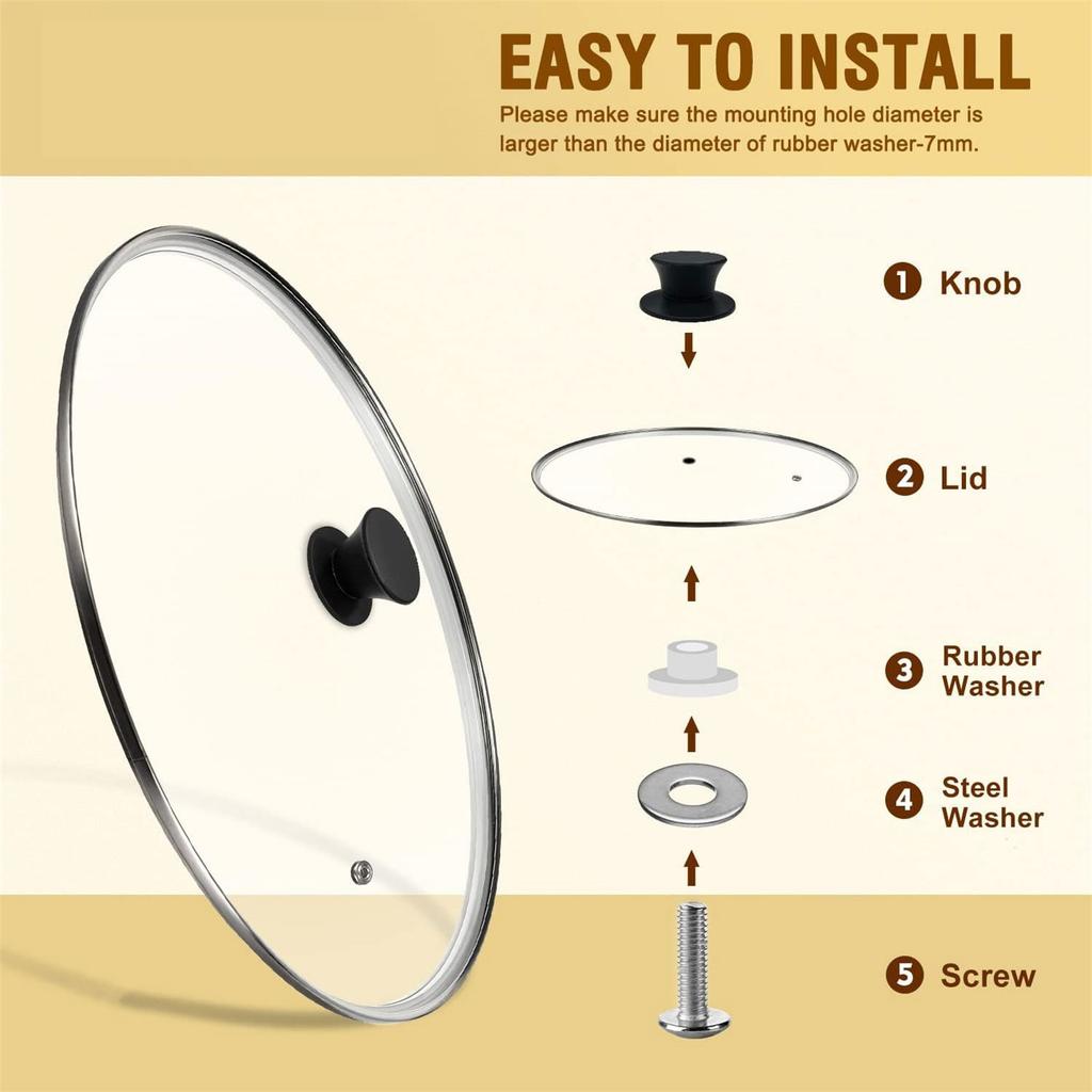 Set of 4 Durable Silicone Pans Cover Silicone Pots Lid Knob Convenient Grip Kitchen Accessories for Cooking Enthusiasts