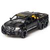 Simulation 1/28 Scale Benzs X-Class 6X6 Off Road Vehicles Model Sound and Light Metal Pickup Car Toys Kids Boys Gift Voiture