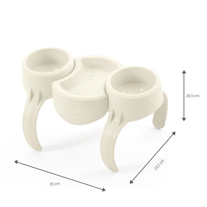 Porte-Boisson pour Lay-Z-Spa - BESTWAY - Compatible tous Lay-Z-Spa sauf Vancouver et Helsinki - Gris