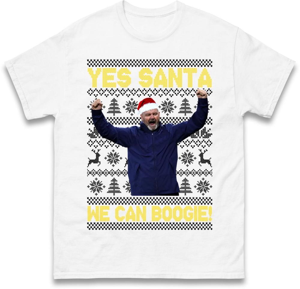 Steve Clark Christmas Tshirtfunny We Can Boogie Festive Tee Scottish Football