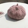 Шляпа Женская Осень и Зима Модная Берет Овечья Шерсть Простая Повседневная Ретро Британская Художница Тыква Шляпа