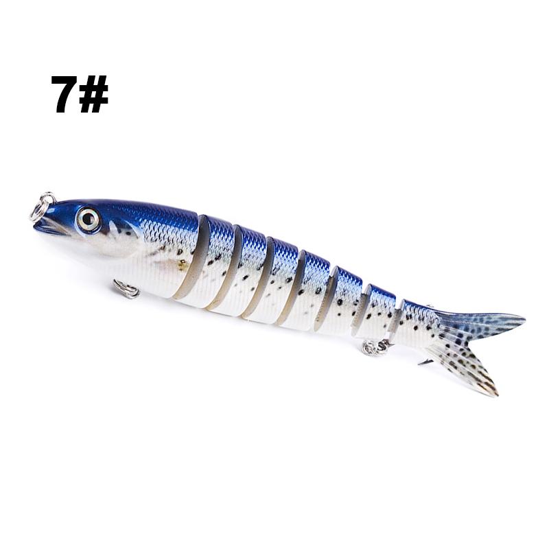 HOWELL 133mm 19g Bionic Artificial Fish Wobbler Lure 8 Segment Slow Sinking Swimbait Hard Fishing Equipment for River ABS Stream