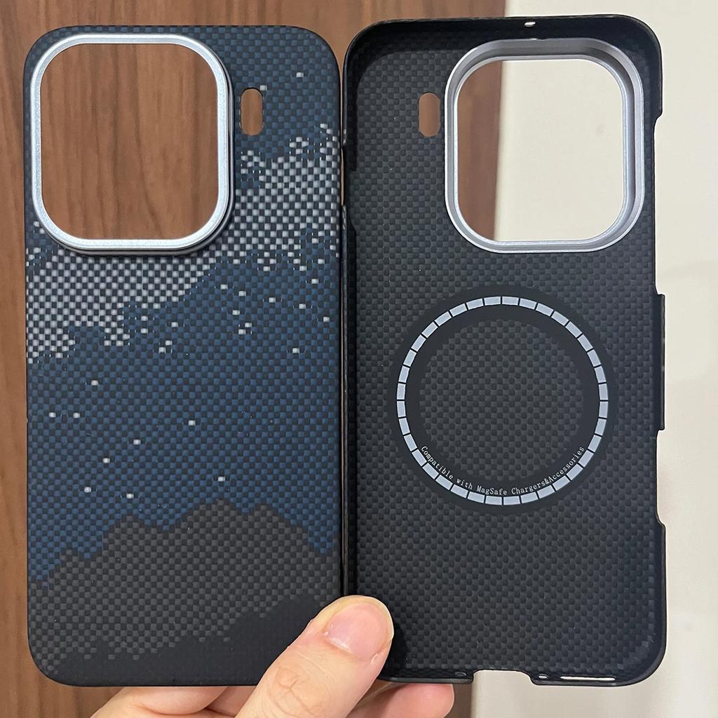 Magnetic Real 600D Aramid Carbon Fiber Phone Case Cover On For Magsafe OPPO Find X9 Pro Plus 5G Global FindX9 X 9 X9Pro 256/512
