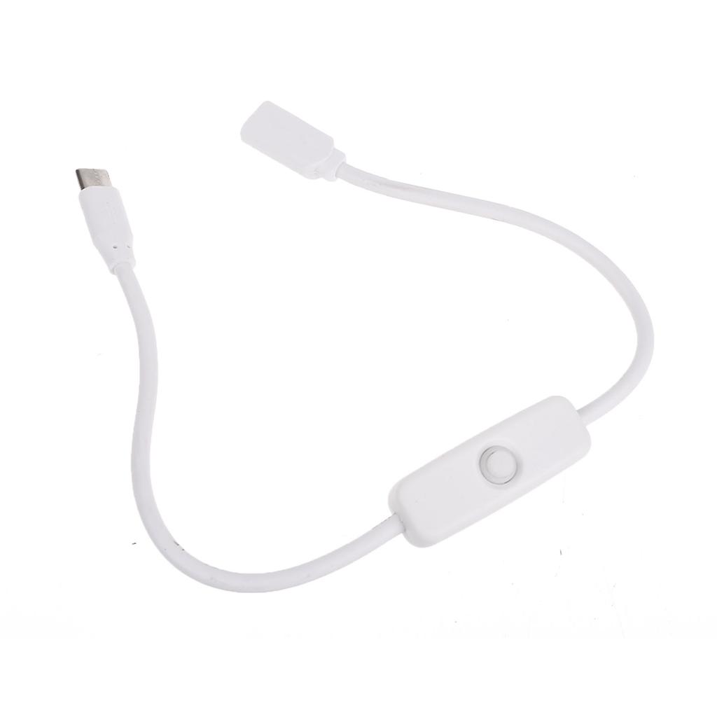 Удлинительный кабель Type C (папа-мама) с кнопкой ВКЛ/ВЫКЛ. Удобное управление питанием для телефонов, планшетов и многого другого.