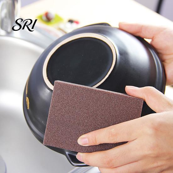 Portable Cleaning Sponge 3/4/5Pcs Emery Nano Carborundum Wipe Brush Rust Pots Eraser Pans Sink Grill Scrubber Scouring Pad