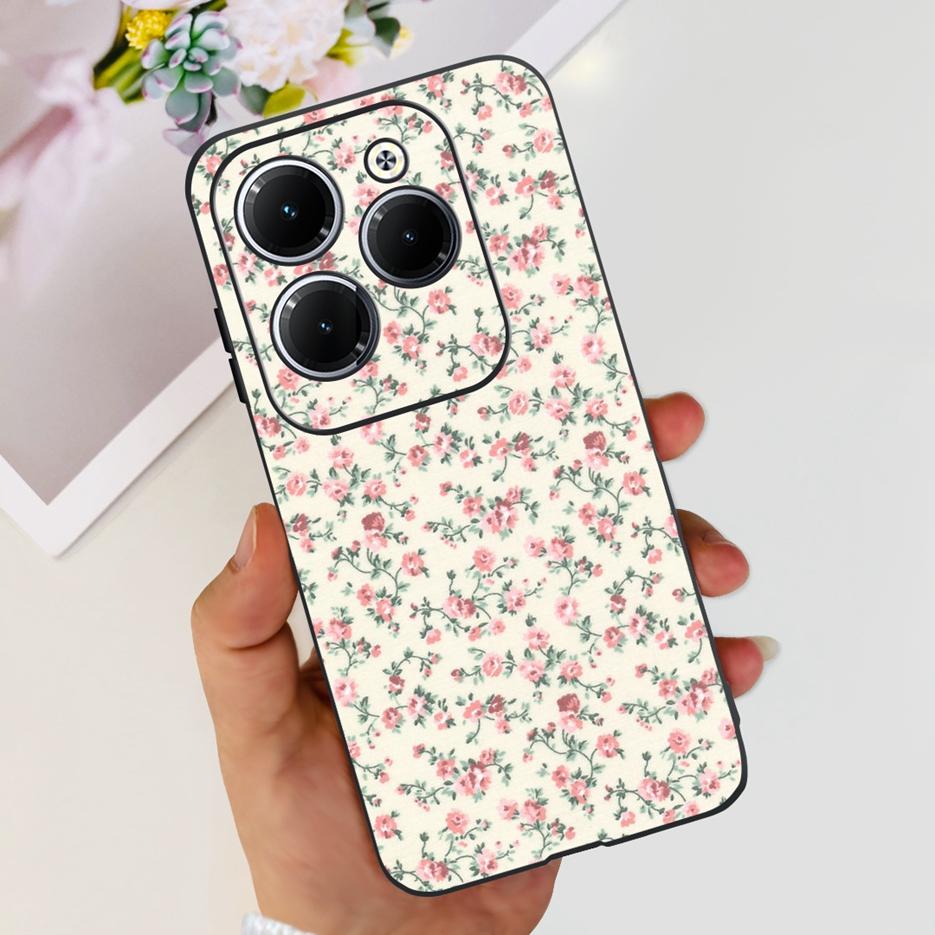 Чехол для Infinix Hot 40 Pro X6837 Милый Модный Чехол Мягкий Силиконовый Чехол для Телефона Для Infinix Hot 40i Hot40 Pro Hot40i Чехлы Бампер