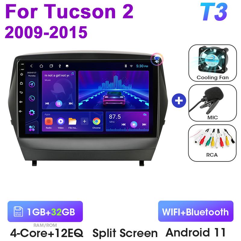 2 Din Android 12 автомобильное радио для Hyundai Tucson 2 LM IX35 2009 - 2015 мультимедийный видеоплеер GPS 4G Carplay авто стерео головное устройство