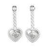 Boucles D'oreilles - Amore - JUGE01071JWWRT-U - Acier Inoxydable - Pendentif Coeur - Argenté