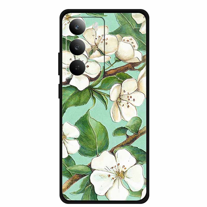 For OPPO Realme C75 3D Flower Case C75X C 75 RMX3941 Cartoon Funda Relief Emboss Coque Phone Cover Silicone Soft TPU Capa Bumper