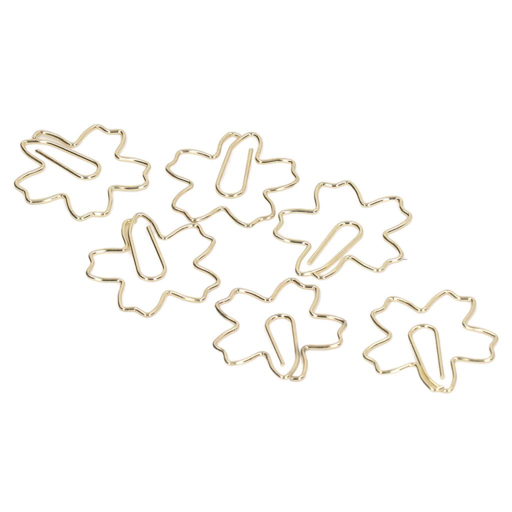 50 шт. скрепок для бумаги, портативные, маленькие, золотые, уникальные, симпатичные, в форме скрепки, закладки для офисных файлов, класс