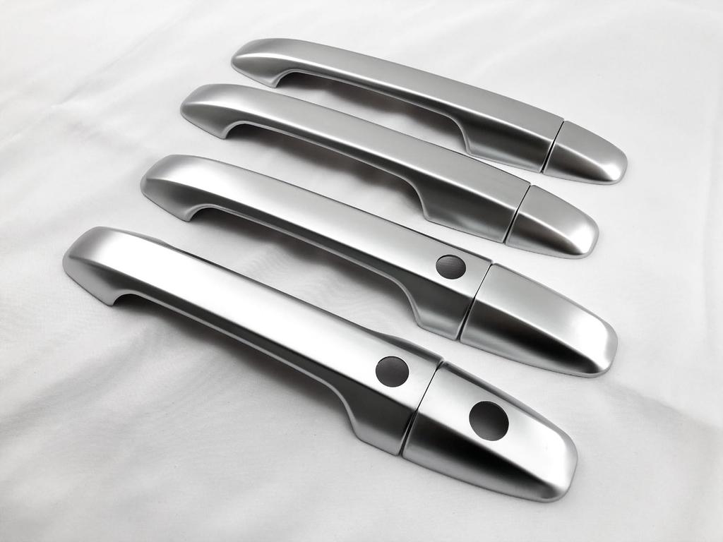 BRIGHTZ Накладка на ручку двери Сатиновое серебро для Step Wagon Spada RK Ручка, Хромированная, RK5/RK6 [DHC-NOBU-500] K5/K6 5/6