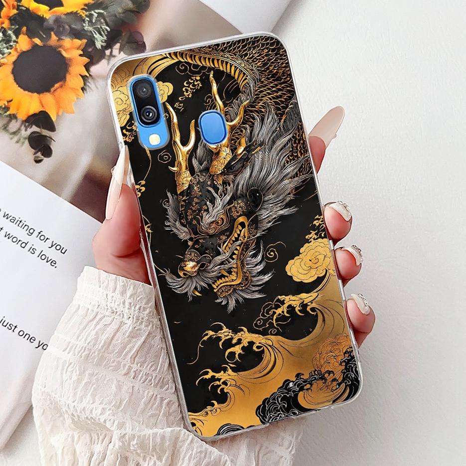 Чехол для Samsung Galaxy A40 SM-A405F Милый Кот Лев Расписной Чехол 5.9'' Мягкий Тонкий Чехол для Телефона Для Samsung A40 A 40 GalaxyA40 Корпус