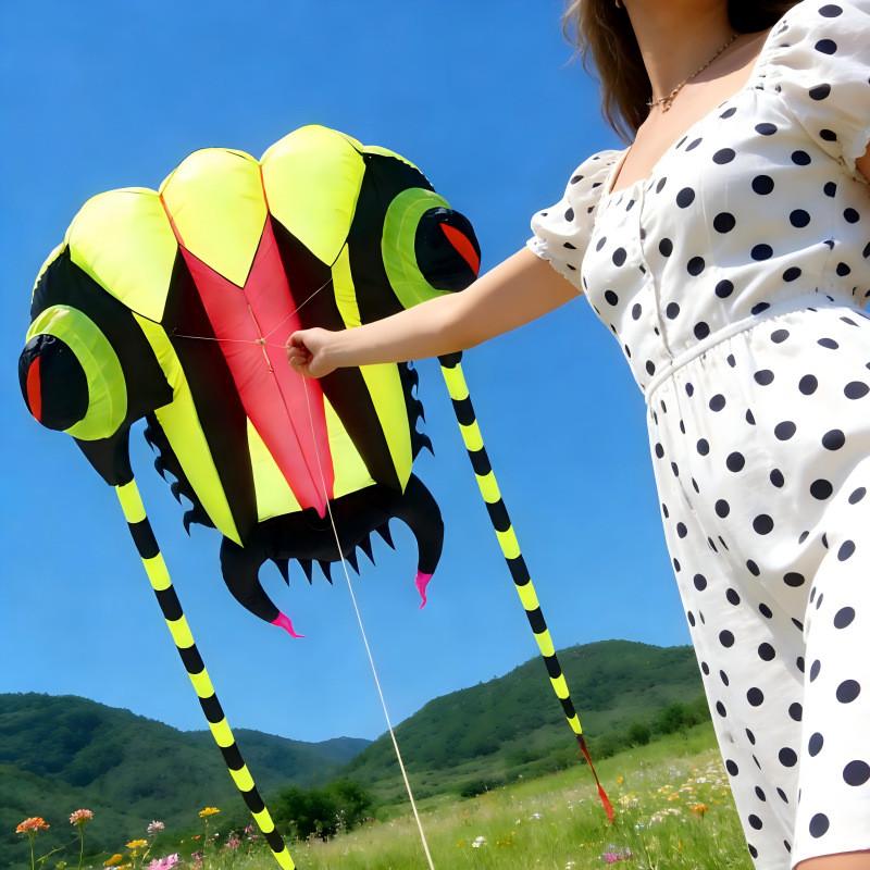 Soft Tailed Insect Kite With Glass Fiber Frame For Childrens Outdoor Play And Gift Giving