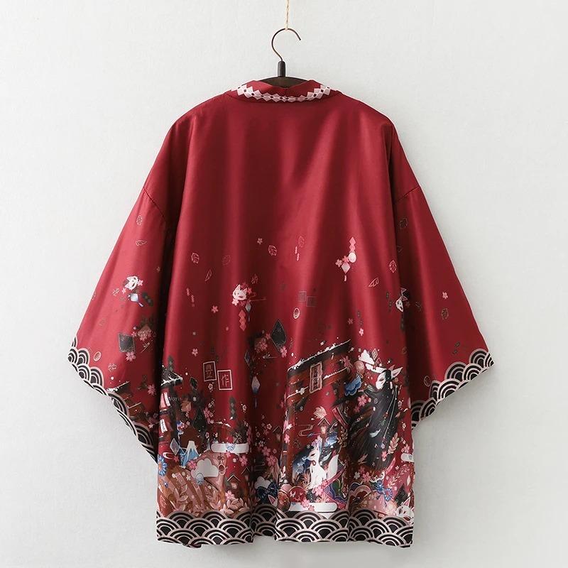 Летний свободный японский кимоно-хаори в стиле самураев, уличная одежда, кардиган, косплей, Хаори, Харадзюку, для женщин и мужчин, Юката, традиционная одежда