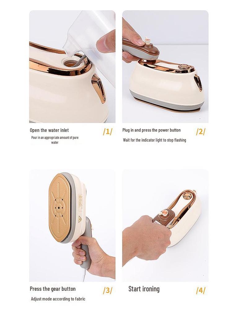 Portable Dual-Use Garment Steamer & Iron