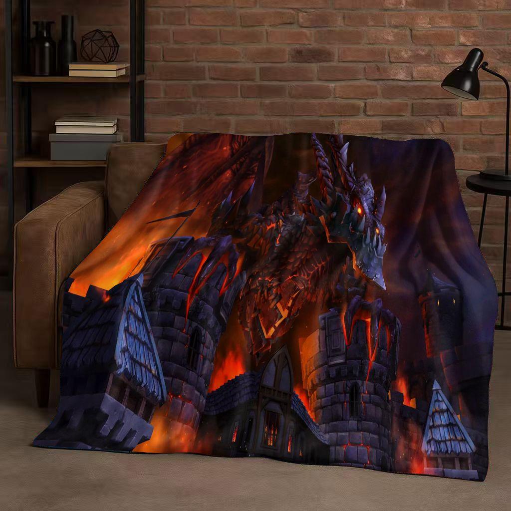 HD WOW World of Warcraft Игра Охотник на демонов Артас Мультяшное Фланелевое Одеяло, Ультра Мягкий Плюшевый Плед для Дома Спальни Кровати Дивана
